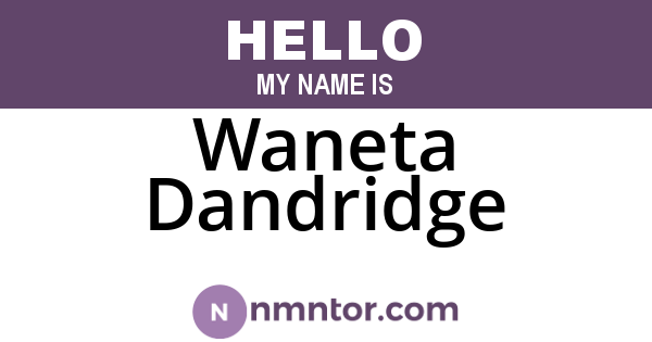Waneta Dandridge