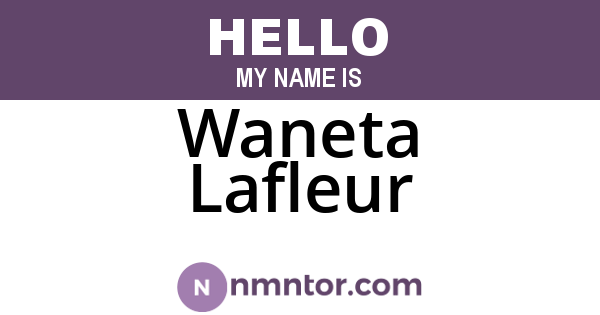 Waneta Lafleur