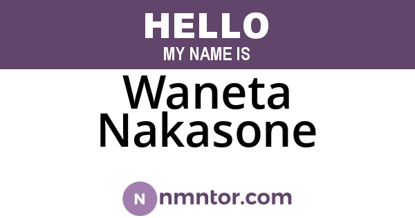 Waneta Nakasone
