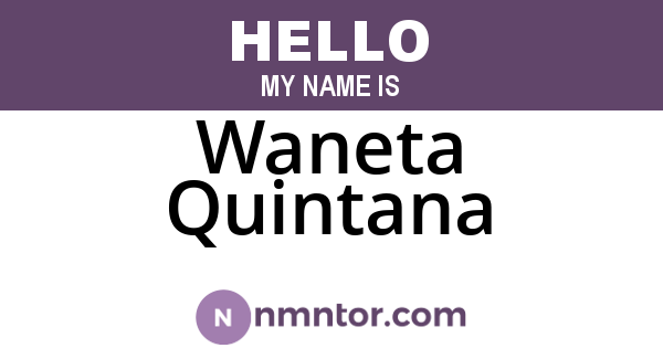 Waneta Quintana
