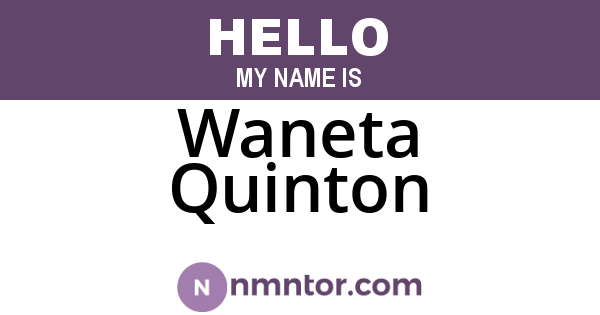 Waneta Quinton
