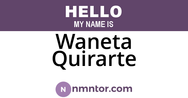 Waneta Quirarte
