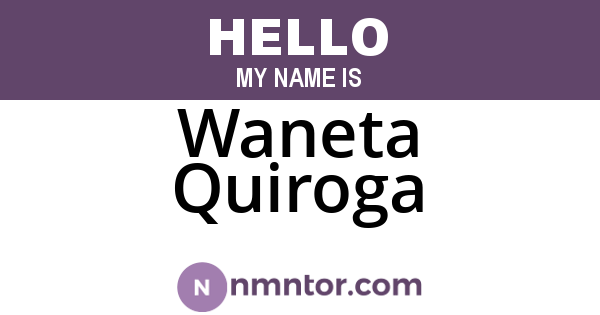 Waneta Quiroga