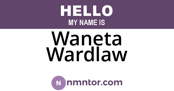 Waneta Wardlaw