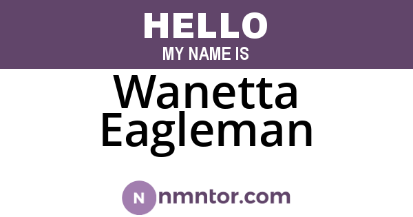 Wanetta Eagleman
