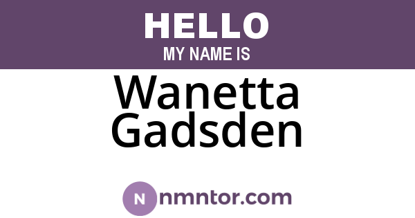 Wanetta Gadsden