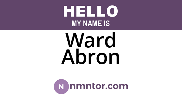 Ward Abron