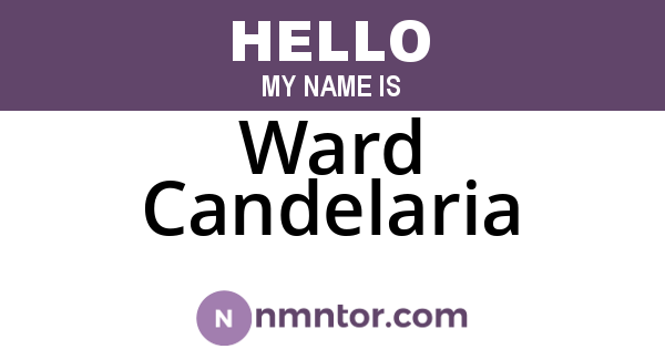 Ward Candelaria