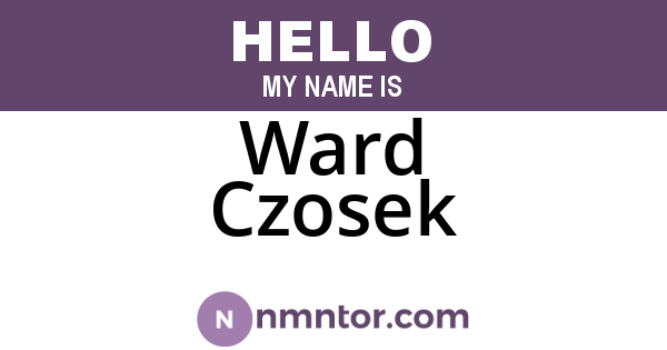 Ward Czosek