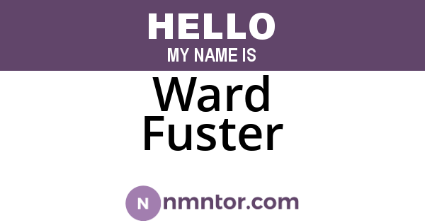 Ward Fuster