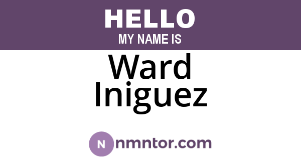 Ward Iniguez