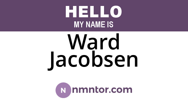Ward Jacobsen