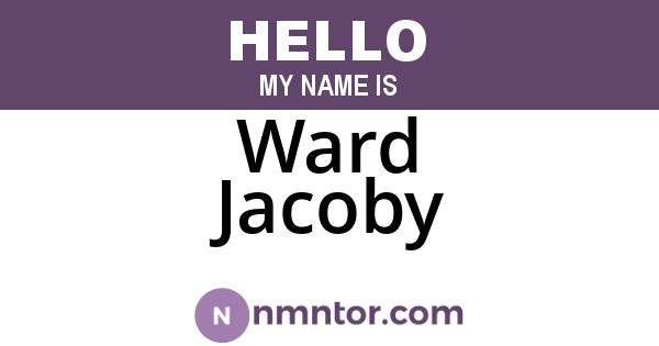 Ward Jacoby