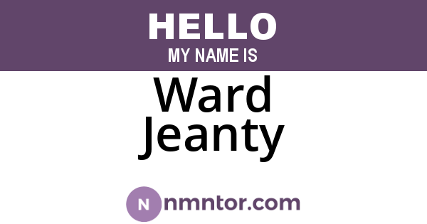 Ward Jeanty