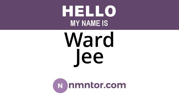 Ward Jee