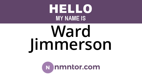 Ward Jimmerson