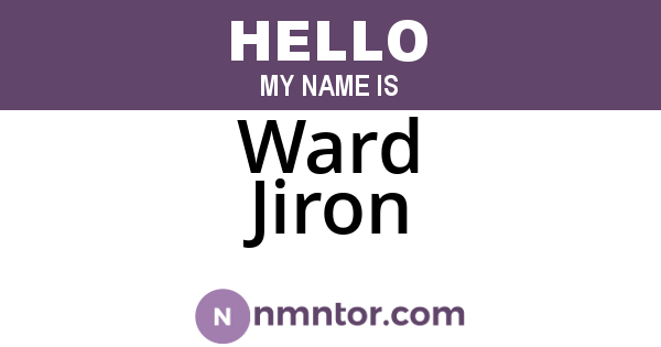 Ward Jiron