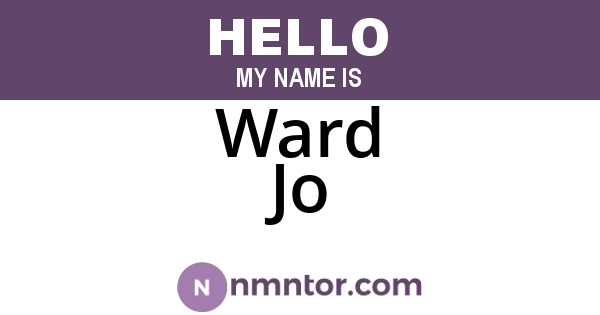 Ward Jo