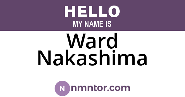 Ward Nakashima