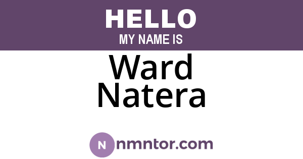 Ward Natera