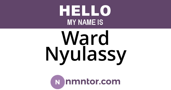 Ward Nyulassy