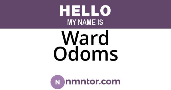 Ward Odoms