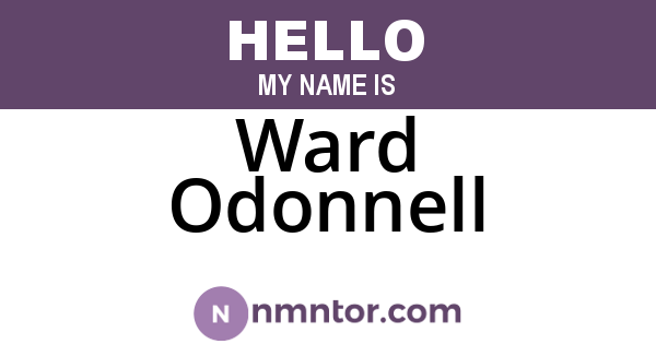 Ward Odonnell