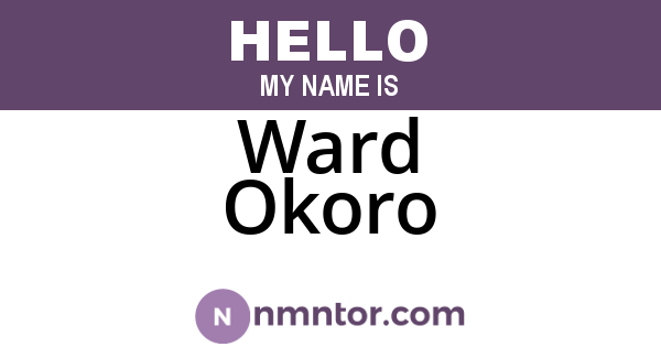 Ward Okoro