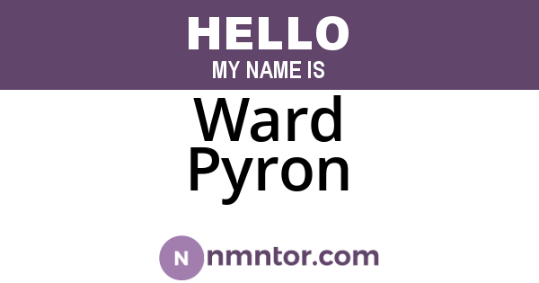 Ward Pyron