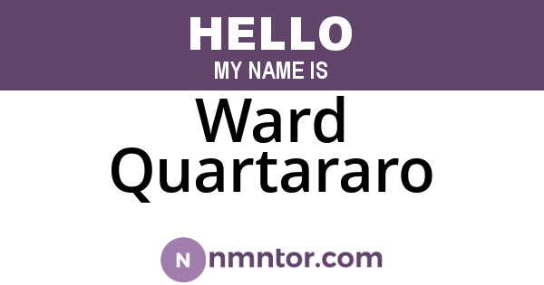 Ward Quartararo