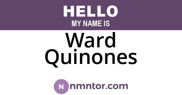 Ward Quinones
