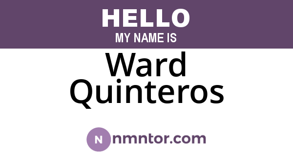 Ward Quinteros