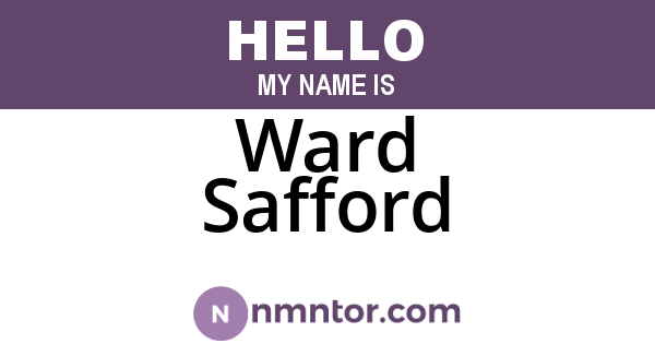 Ward Safford