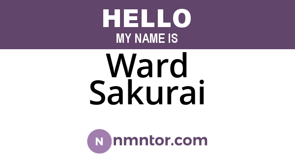 Ward Sakurai