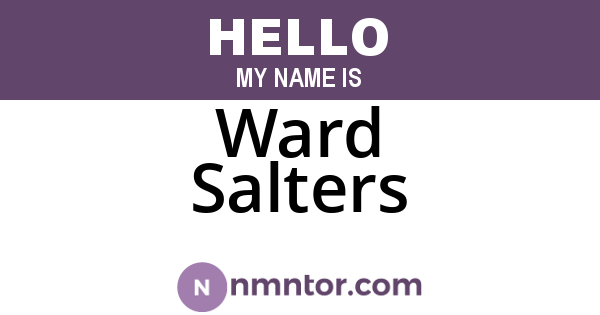 Ward Salters