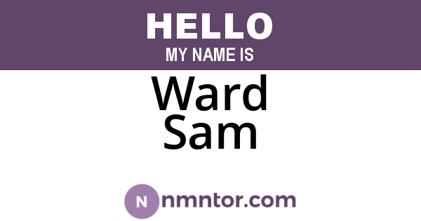 Ward Sam