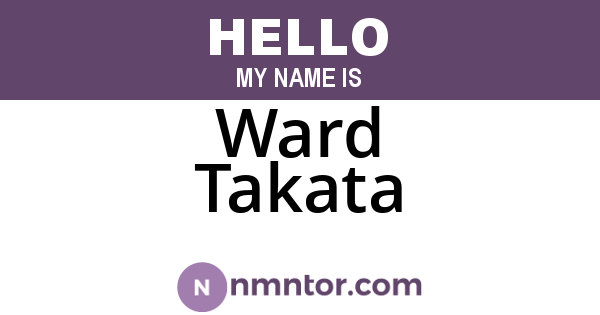 Ward Takata