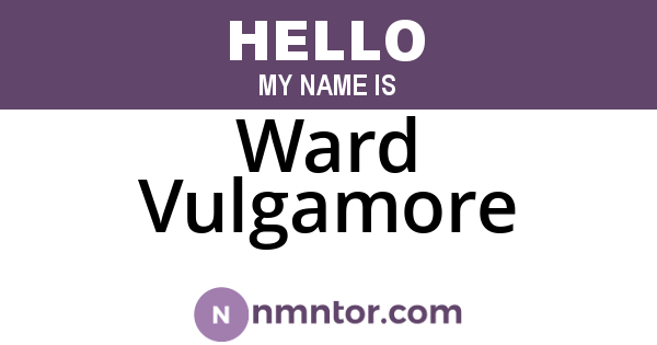 Ward Vulgamore