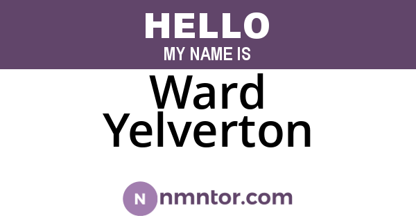 Ward Yelverton