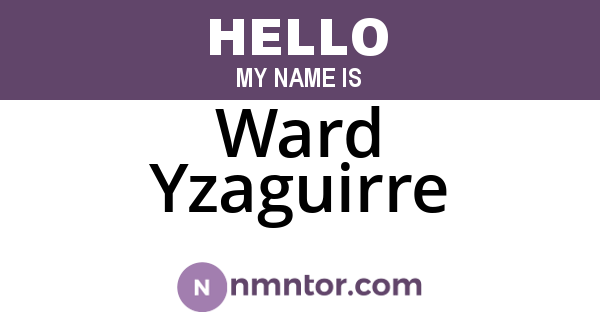 Ward Yzaguirre