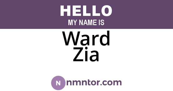 Ward Zia