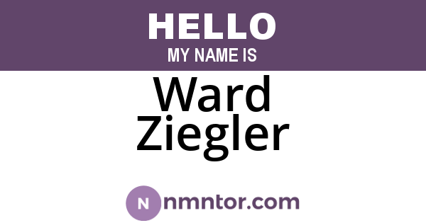 Ward Ziegler