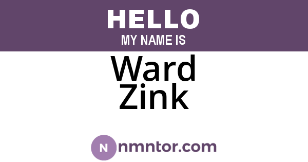 Ward Zink