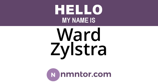 Ward Zylstra