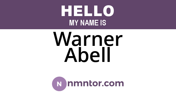 Warner Abell