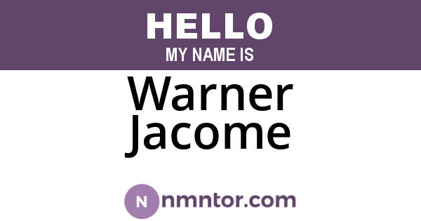 Warner Jacome