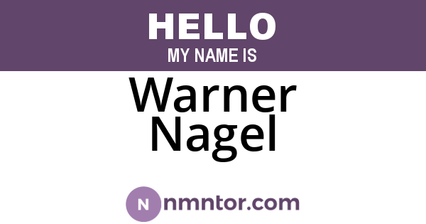 Warner Nagel
