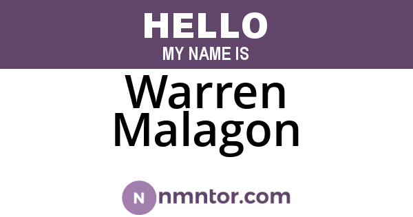 Warren Malagon