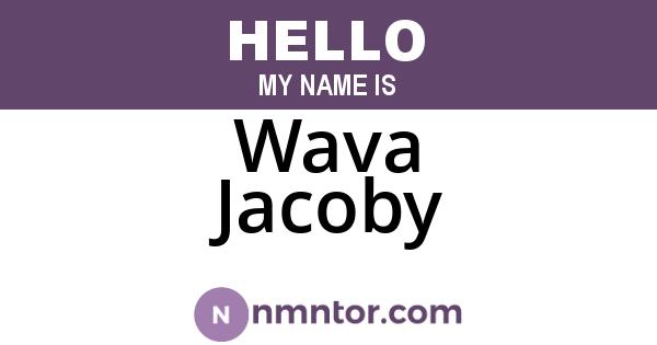 Wava Jacoby