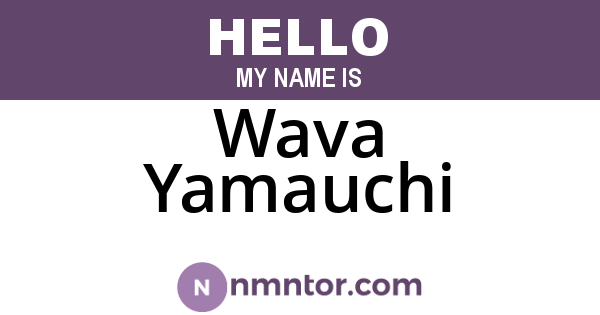 Wava Yamauchi